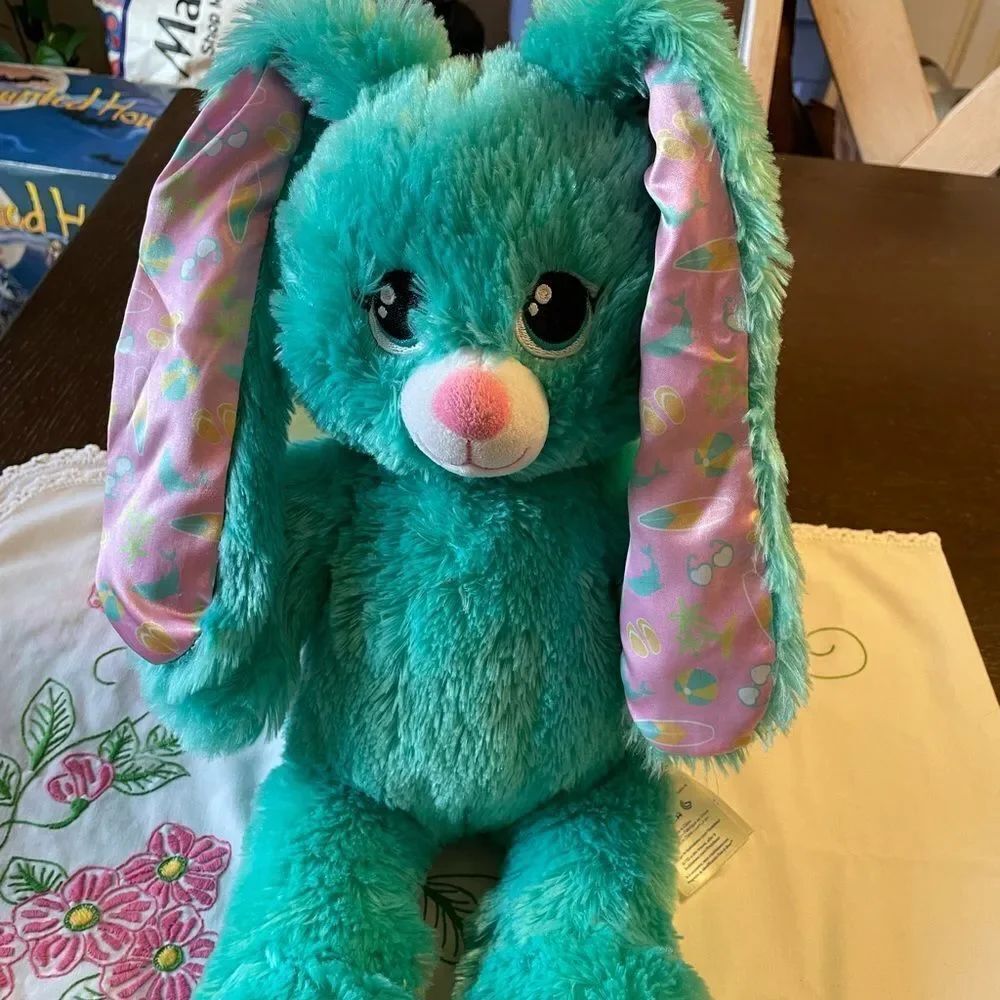 Beach Bunny Teal Build a Bear Plush
